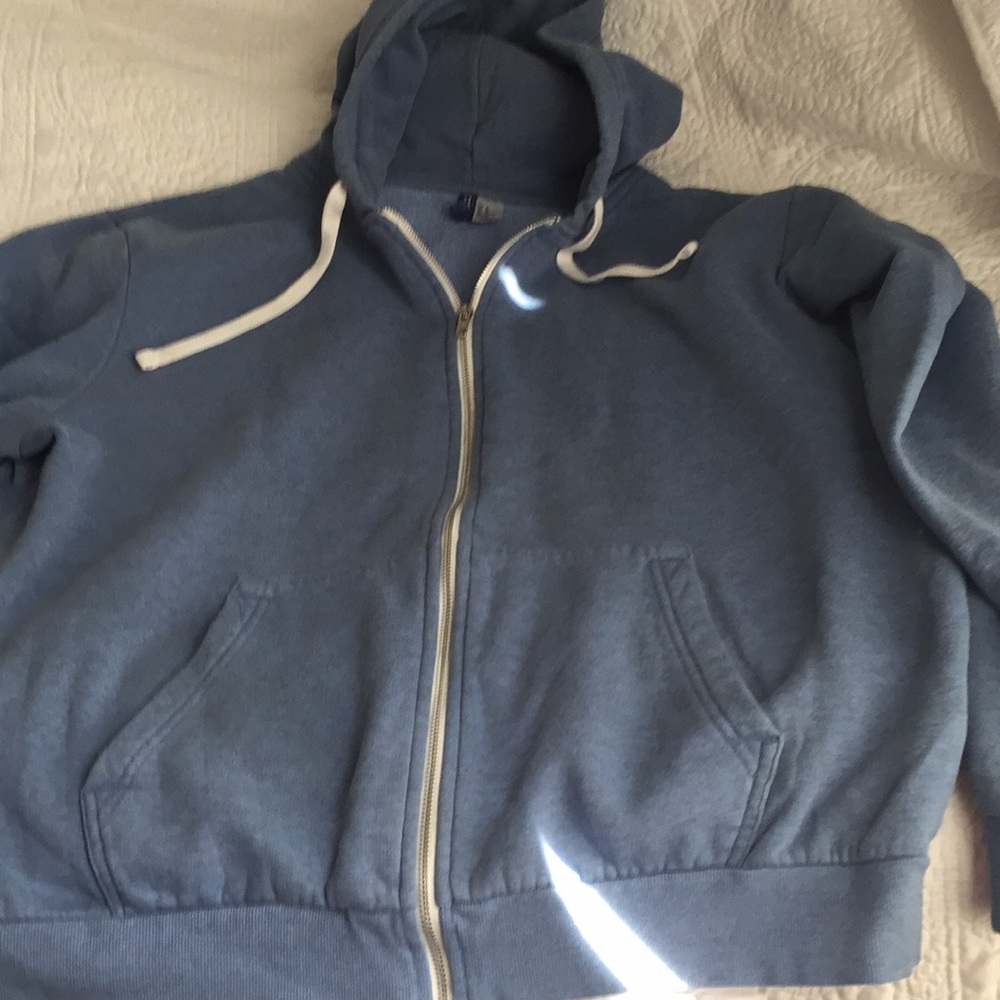 Men’s blue zip up hoodie from H&M size XL